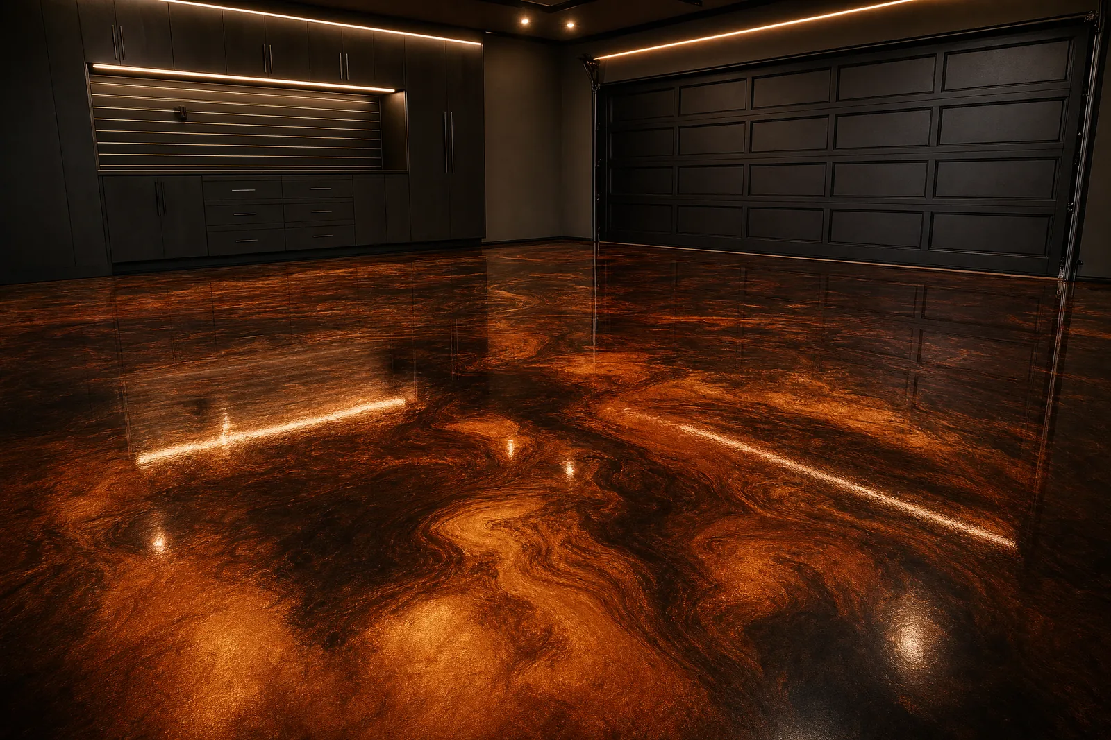 Copper and bronze metallic